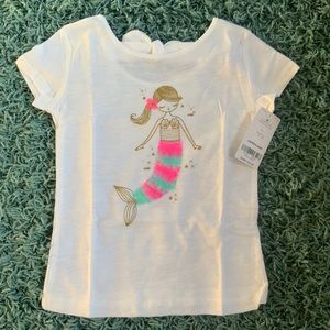 Carter’s Glitter Mermaid Bow Back Tshirt 3T
